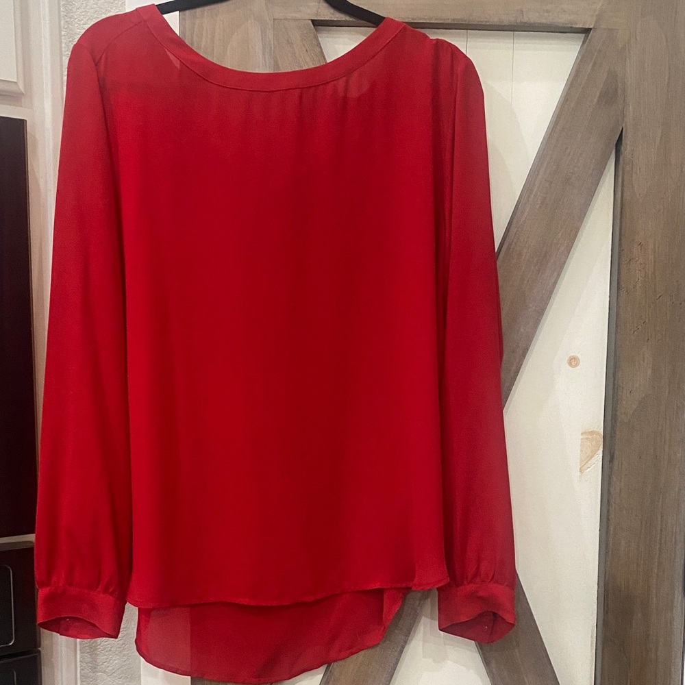 LOFT Vibrant Red Women's Blouse